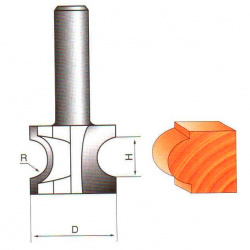 Фреза ГЛОБУС 1014 D30 кромочная фигурная